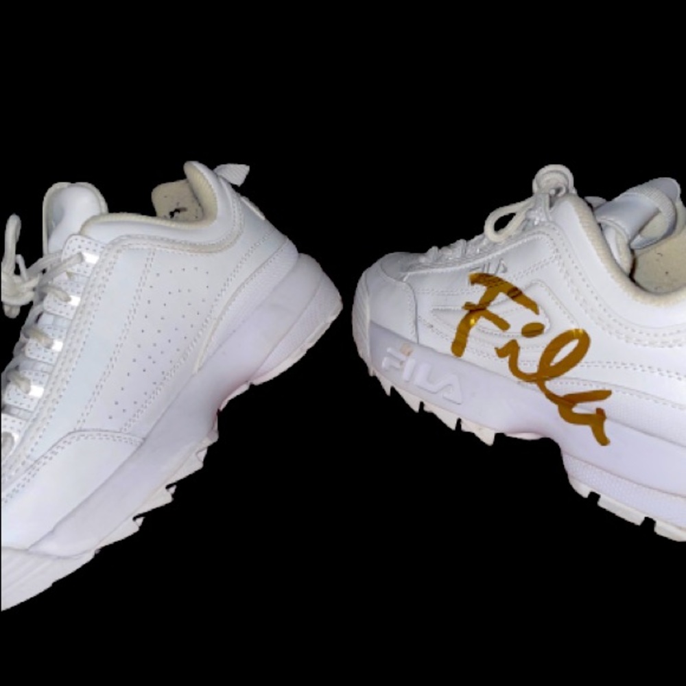 Filas White And Gold
